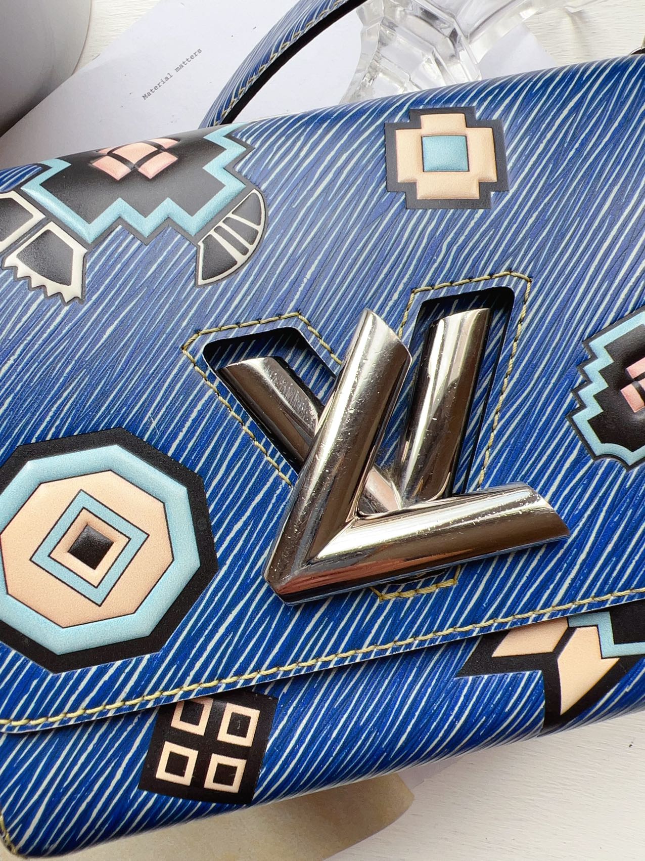 Louis Vuitton Twist Epi World Tour Edition Bag Wallet Chain