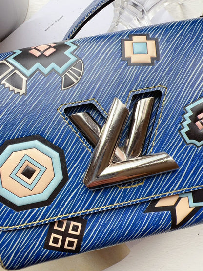 Louis Vuitton Twist Epi World Tour Edition Bag Wallet Chain