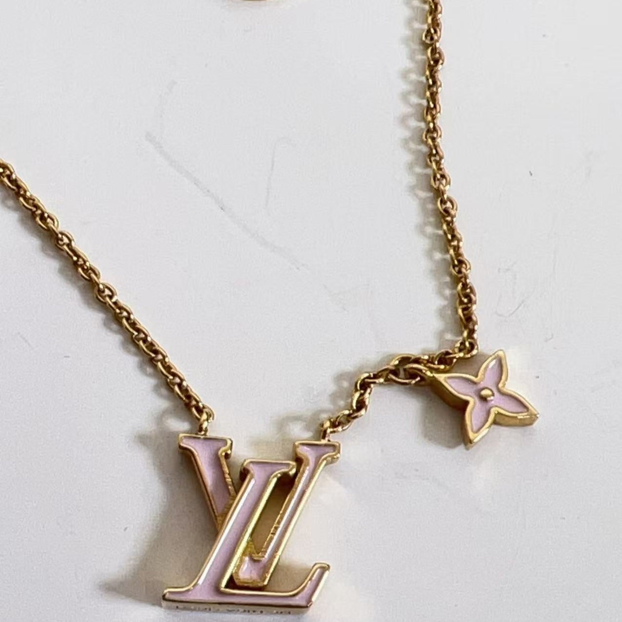 Louis Vuitton Iconic Enamel Necklace Pink