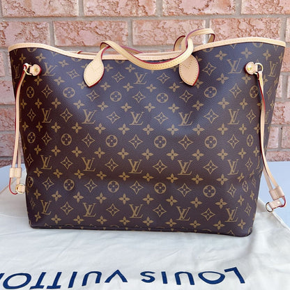 Louis Vuitton Monogram Microchipped Neverfull GM Bag New