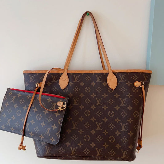 Louis Vuitton Monogram Neverfull MM With Pouch