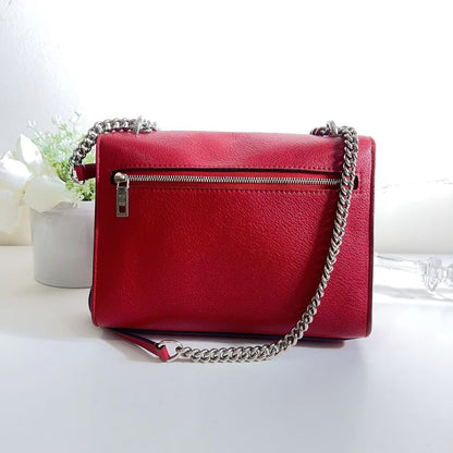 Louis Vuitton LV MyLockMe BB Red Leather Bag