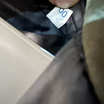 MONCLER KHAKI GREEN CAMELINE GIUBOTTO PARKA WITH FOX FUR HOOD SIZE00