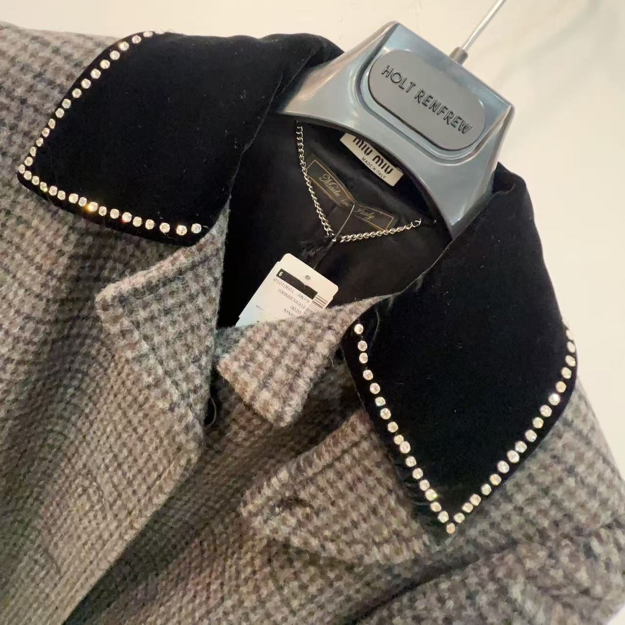Miu Miu Wool Coat Grey