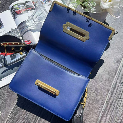 Prada Saffiano Trimmed City Calf Cahier Bag