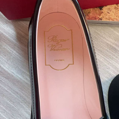 Roger Vivier Viv' Rangers Loafers in patent leather37.5 New