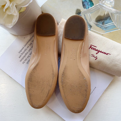 Salvatore Ferragamo Varina Ballerina Flat with Bow Size35