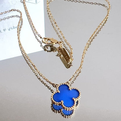 VAN CLEEF & ARPELS Vintage Alhambra pendant Blue