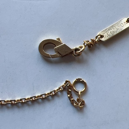 Van Cleef & Arpels 18k gold white mop necklace, vintage Alhambra.