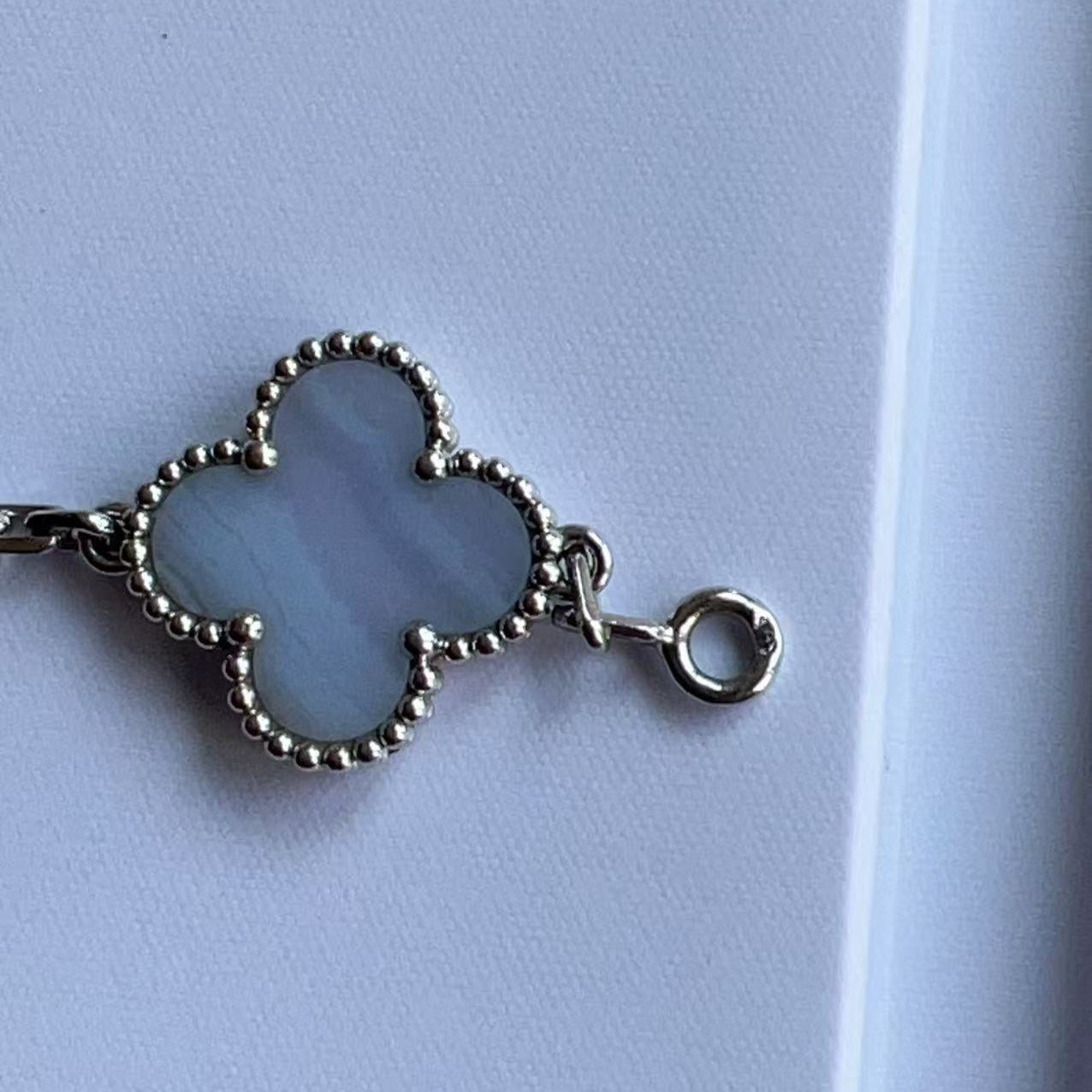 Van Cleef & Arpels Vintage Alhambra White Gold Bracelet 2023