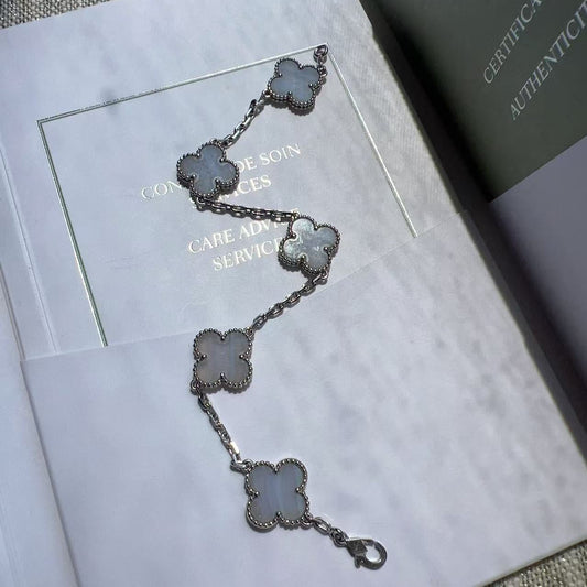 Van Cleef & Arpels Vintage Alhambra White Gold Bracelet 2023