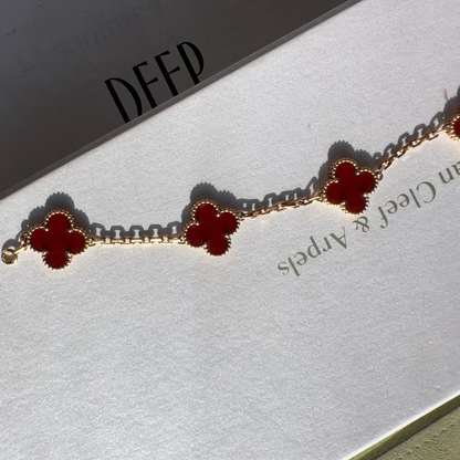 Van Cleef & Arpels Vintage Alhambra bracelet, 5 motifs