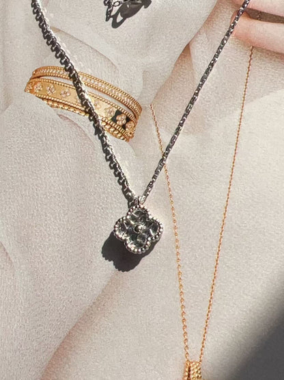 Van Cleef & Arpels Diamond Sweet Alhambra Pendant Necklace