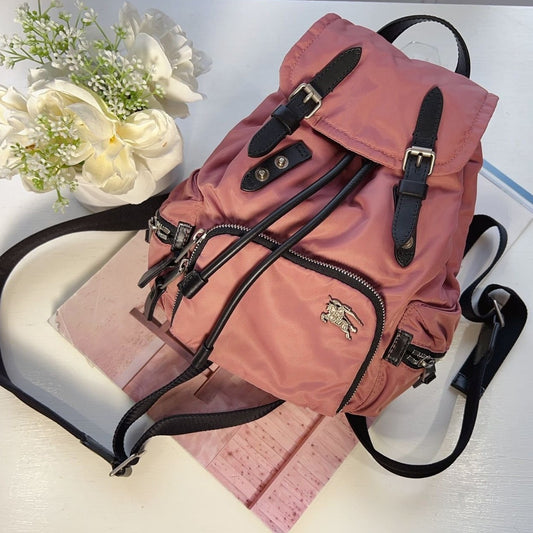 Burberry Nylon Mini Backpack Pink