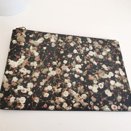 Givenchy Canvas Baby's Breath Print Medium Zip Pouch