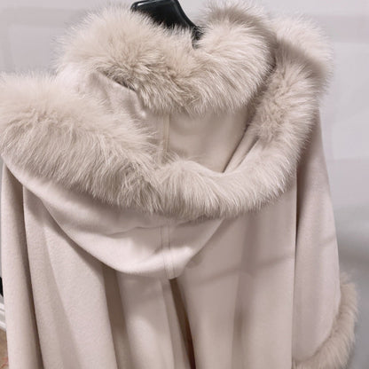 Balmain Cashmere Fur Coat New