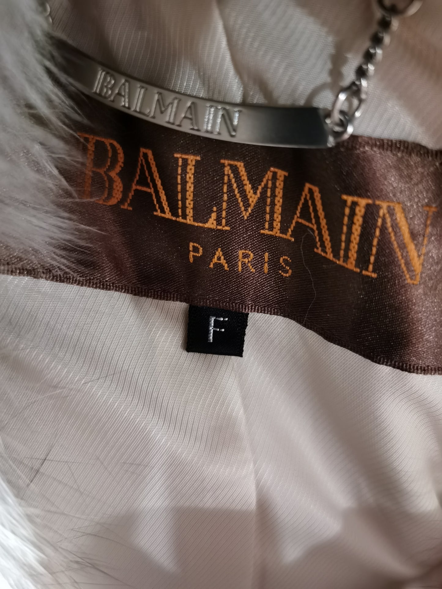 Clearance Balmain Cashmere Fur Coat New
