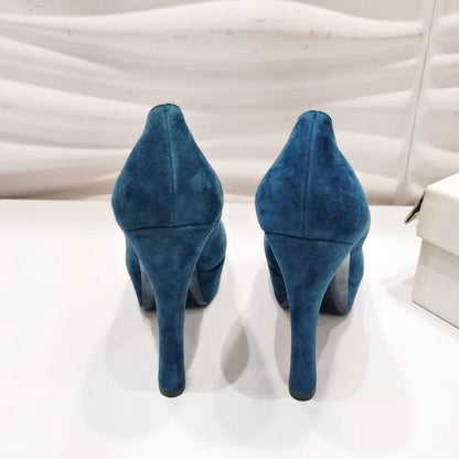 Saint Laurent YSL Palais 105 Open Pump Suede Size39