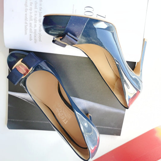 Salvatore Ferragamo Patent Leather Heeles Size37.5