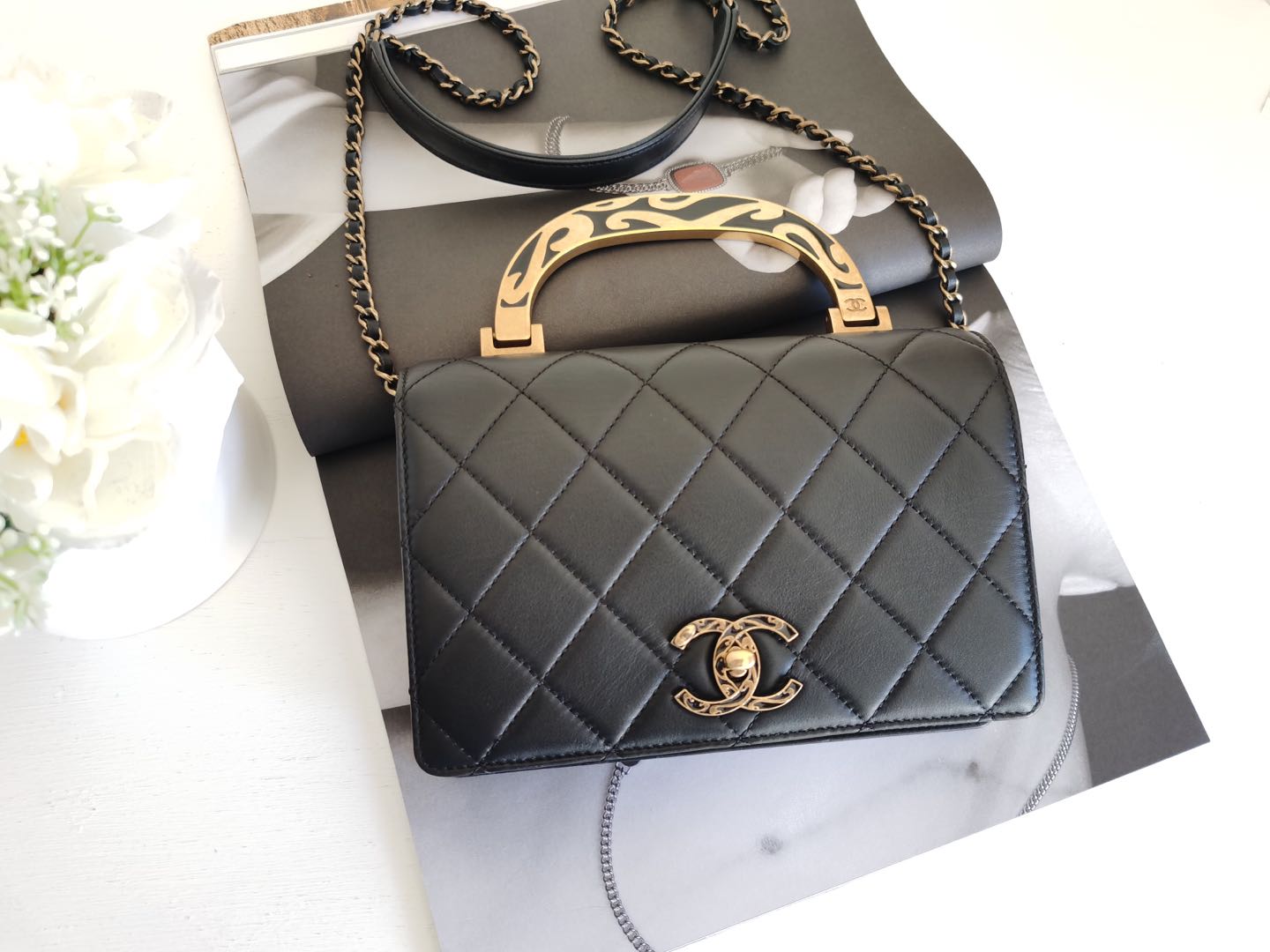 Chanel Princess Enamel Calfskin Most Wanted Handle Bag
