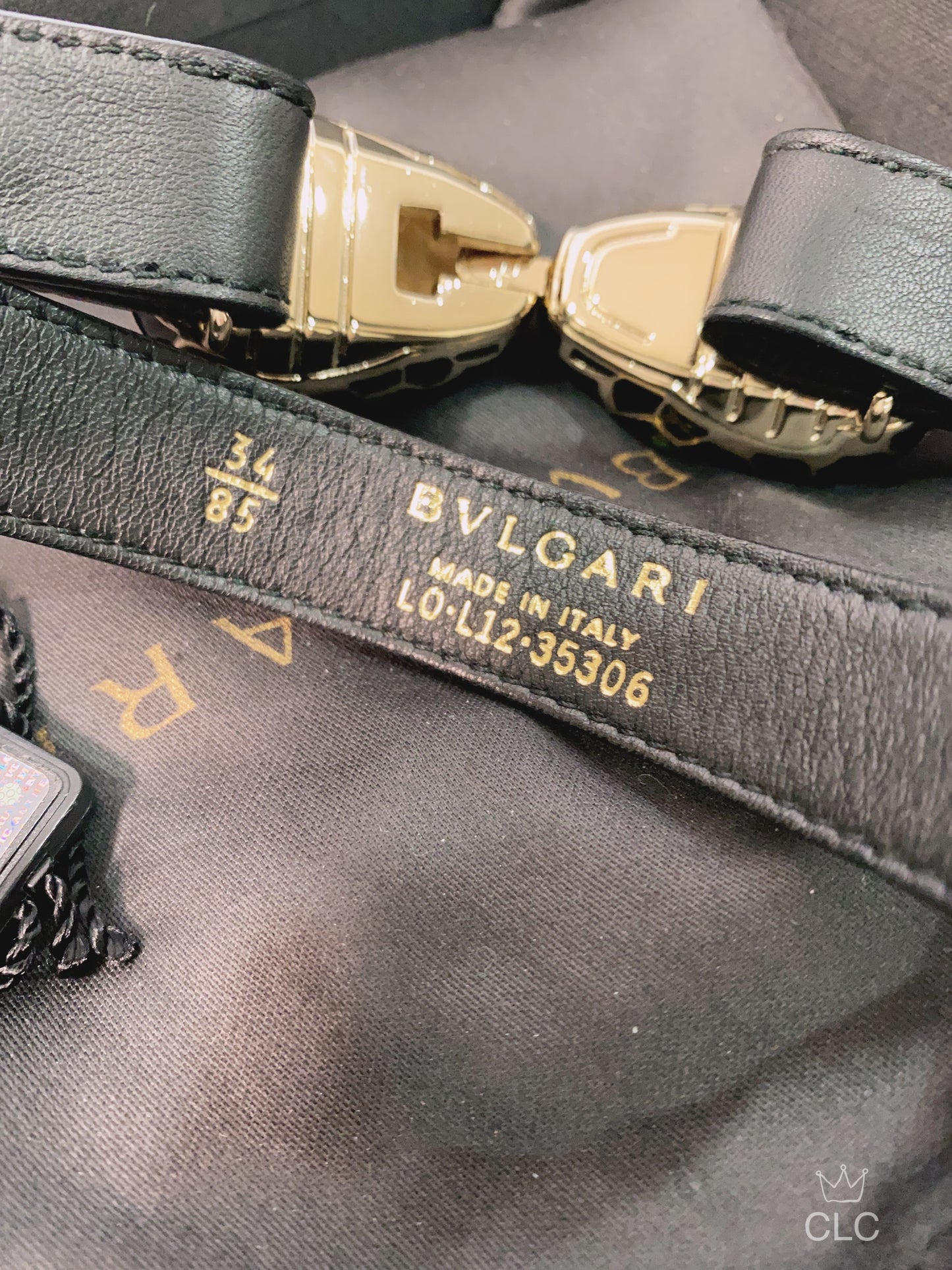 Bvlgari Serpenti Leather Belt Size85