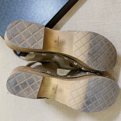 Chanel Interlocking CC Logo Slingback Sandals Size38