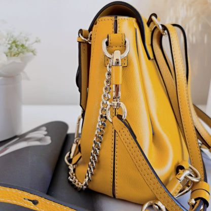 Chloé Mini Faye Backpack Yellow