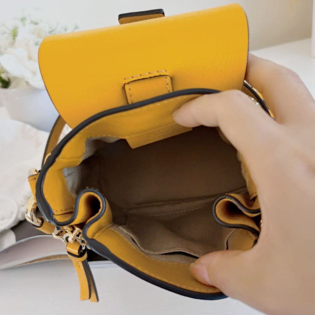 Chloe Mini Faye Backpack Yellow luxhub