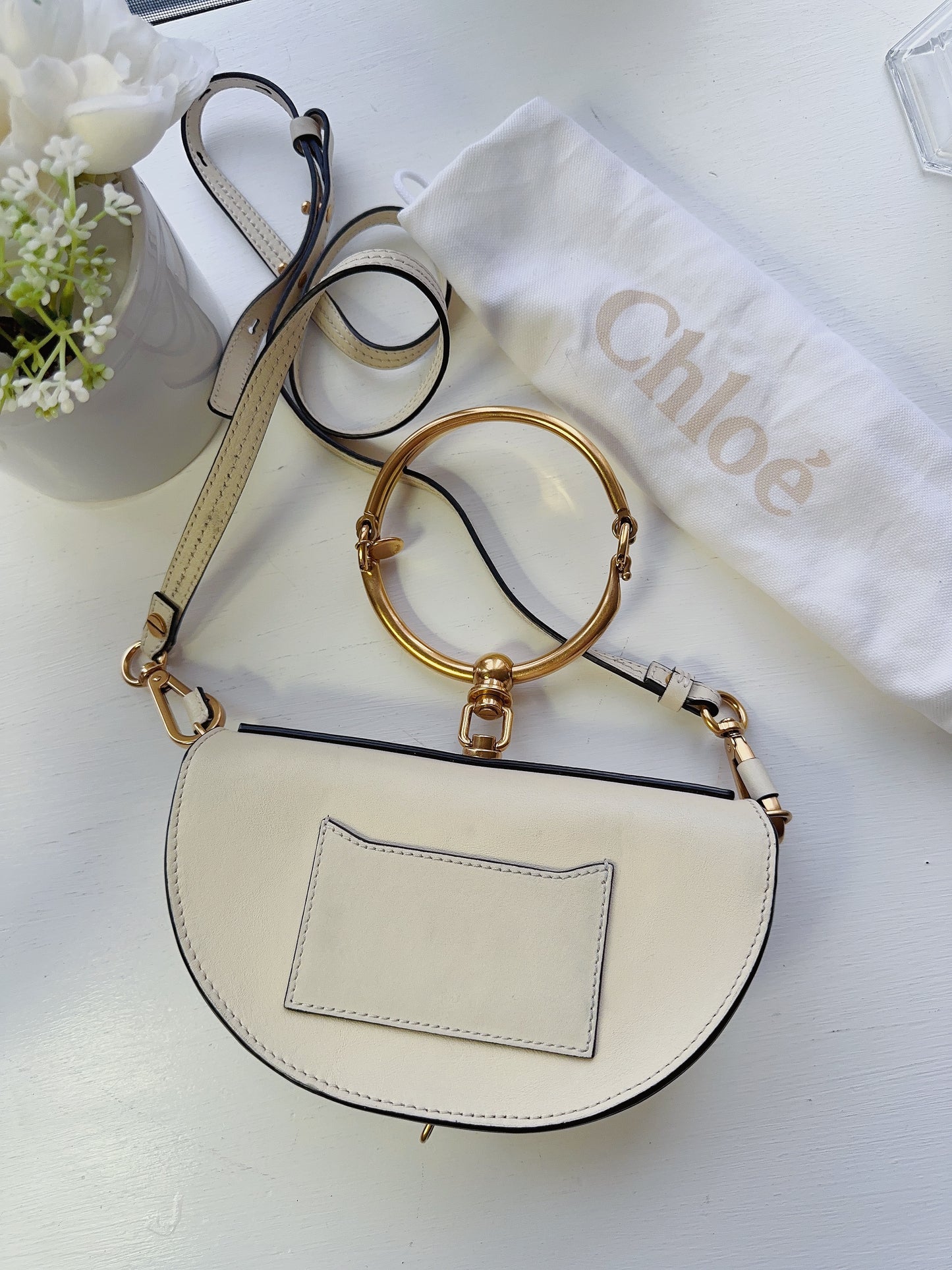 Clearance Chloe Leather Nile Handle Bag