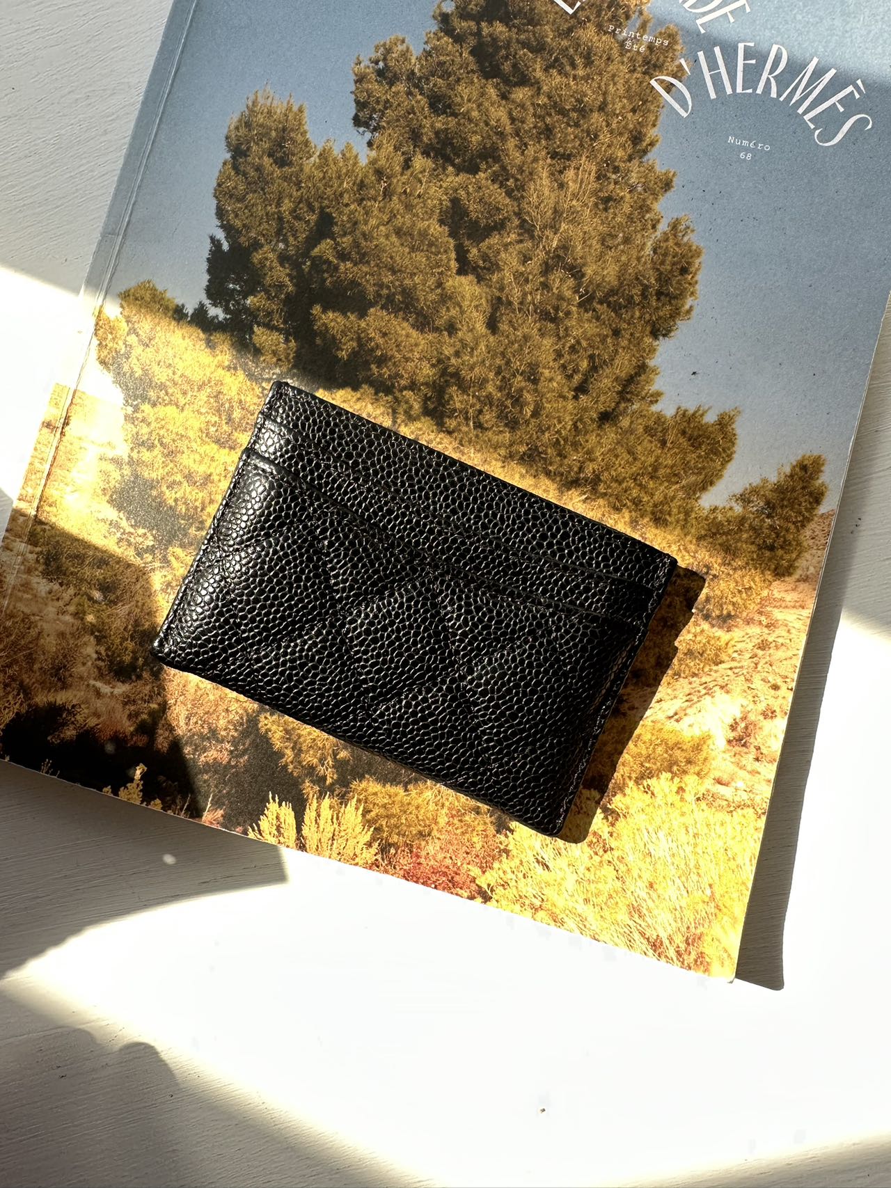 Chanel Caviar Card Holder Gold