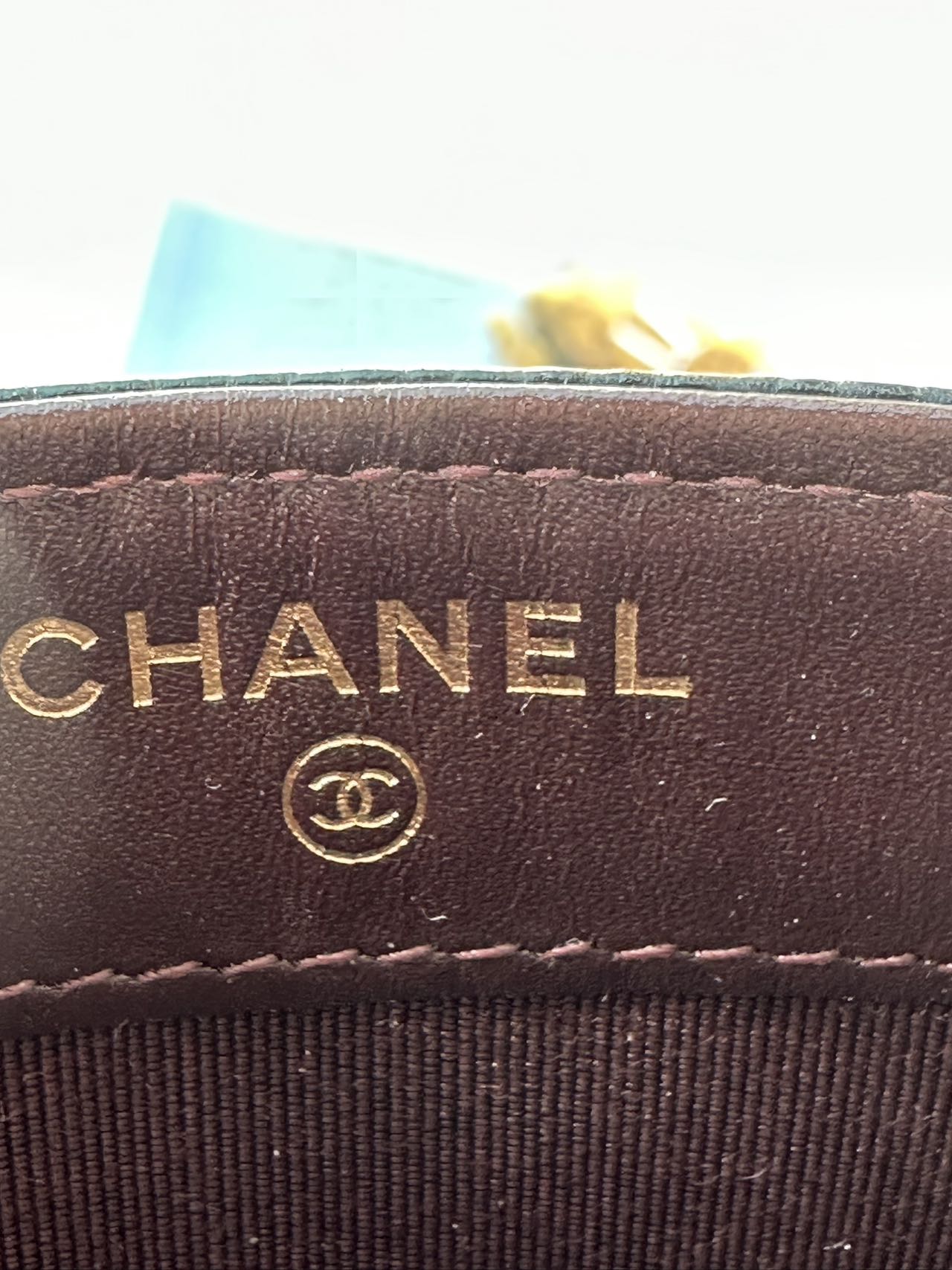 Chanel Caviar Card Holder Gold