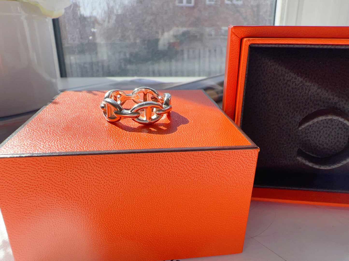 Hermes Chaine D'Ancre Enchainee Ring Small Model