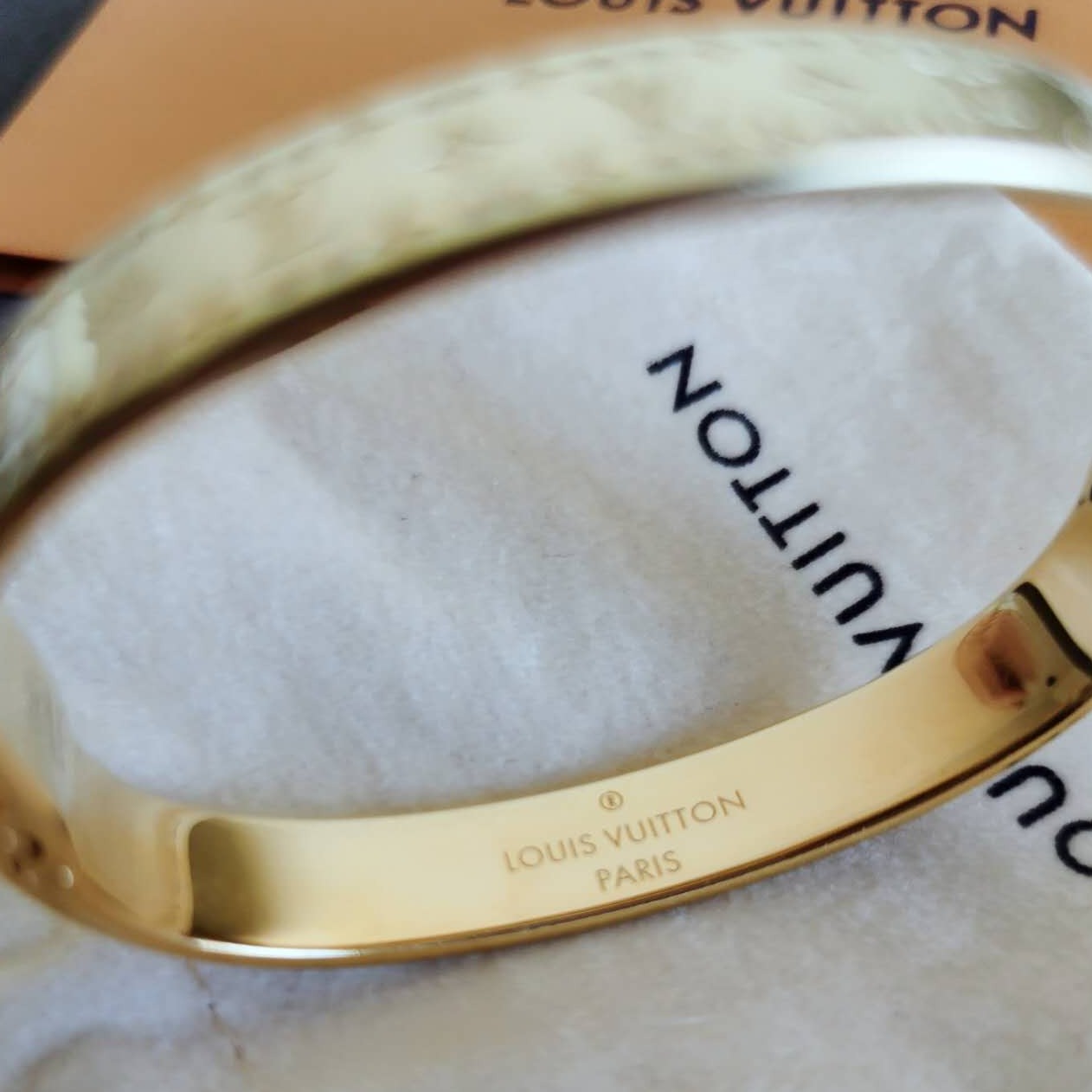 Louis Vuitton Two Tone Nanogram Bracelet Louis Vuitton