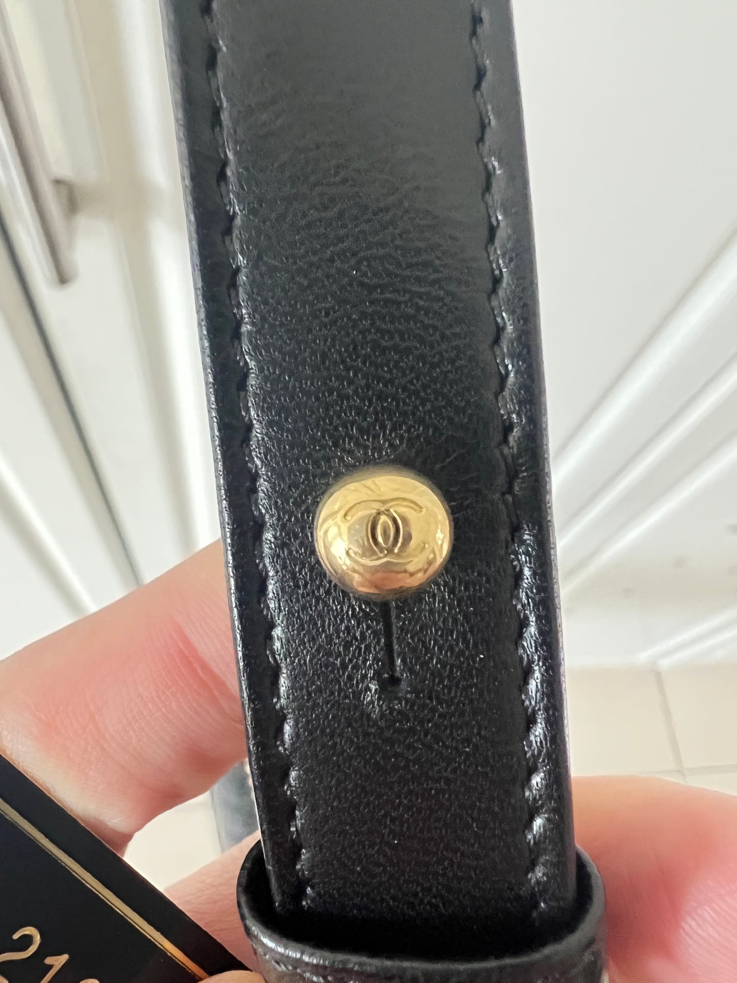 Chanel Le boy Old Medium Lambskin Black Gold Bag