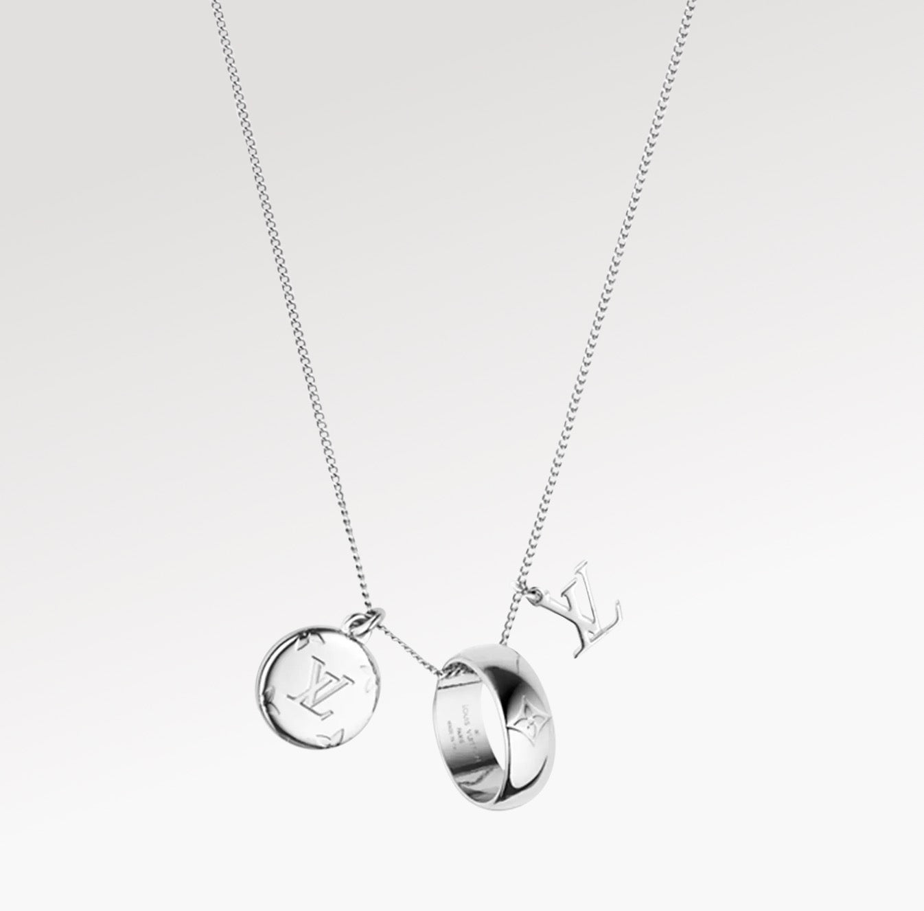 Louis Vuitton Monogram charms necklace