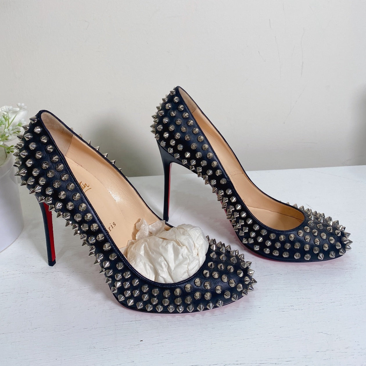 Christian Louboutin Fifi Spikes Shoes Size40