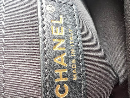 Chanel Le Boy Old Medium Lambskin Black Gold Bag