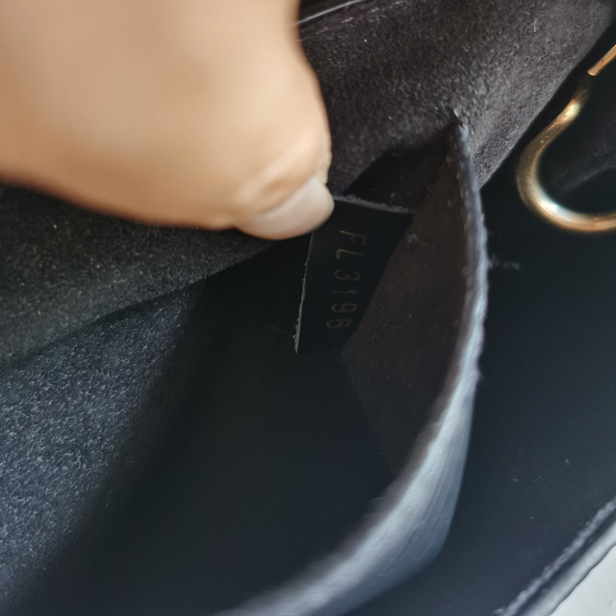 Louis Vuitton Epi One Handle Flap Bag PM Black