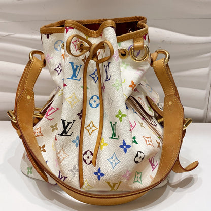 Louis Vuitton Monogram Multicolor Petit Noe White Bag - luxhub.ca