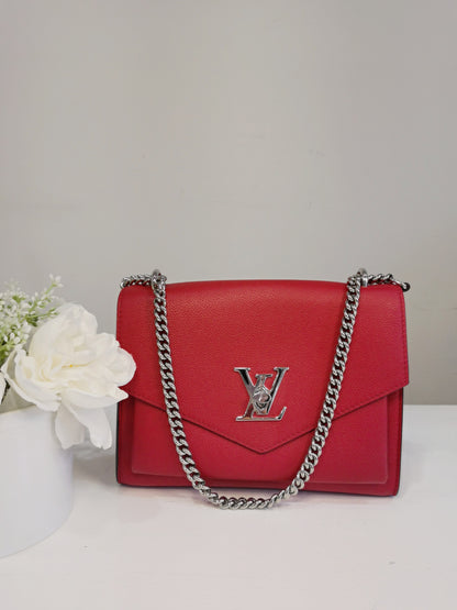 Louis Vuitton Mylockme Chain Bag leather BB Red - luxhub.ca