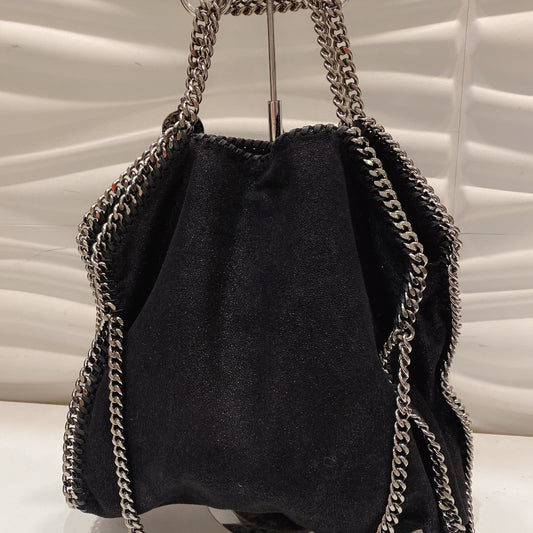 STELLA MCCARTNEY Black Chain Tote  - luxhub.ca