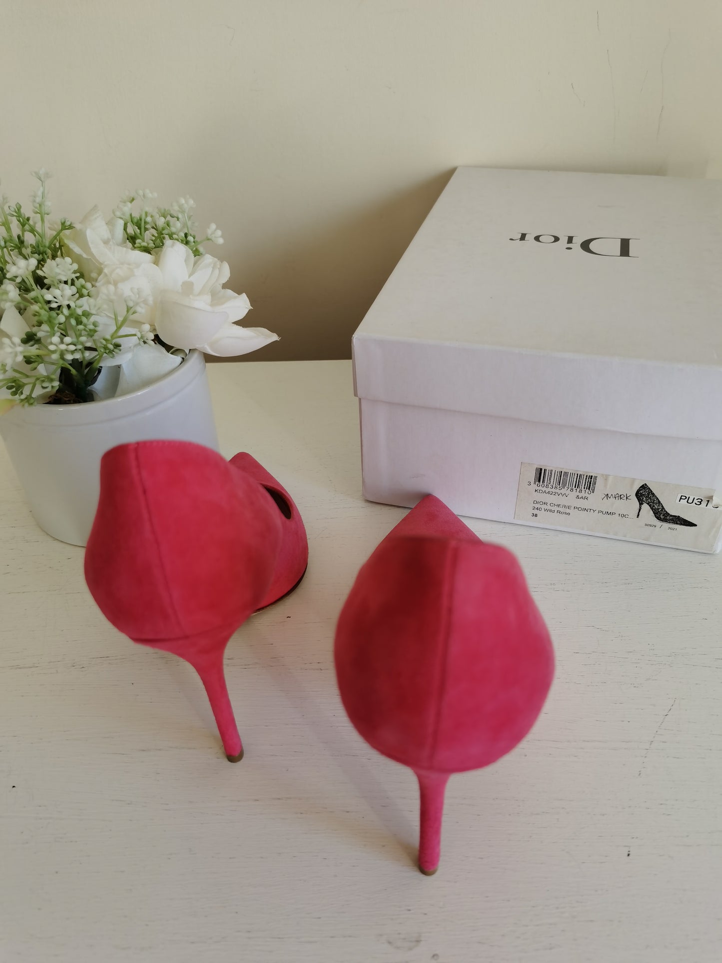 Dior Cherie Pointy Pump Wild Rose Size38