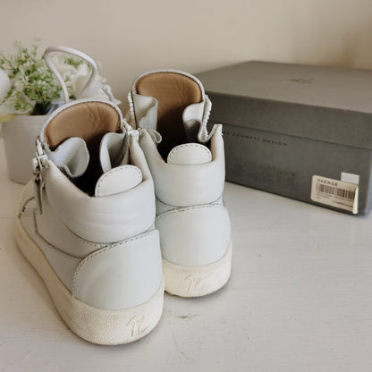 Giuseppe Zanotti Kriss Mid Top Sneaker White Size37.5