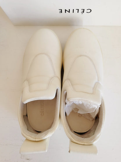 Celine White Leather Low Top Sneakers Size35