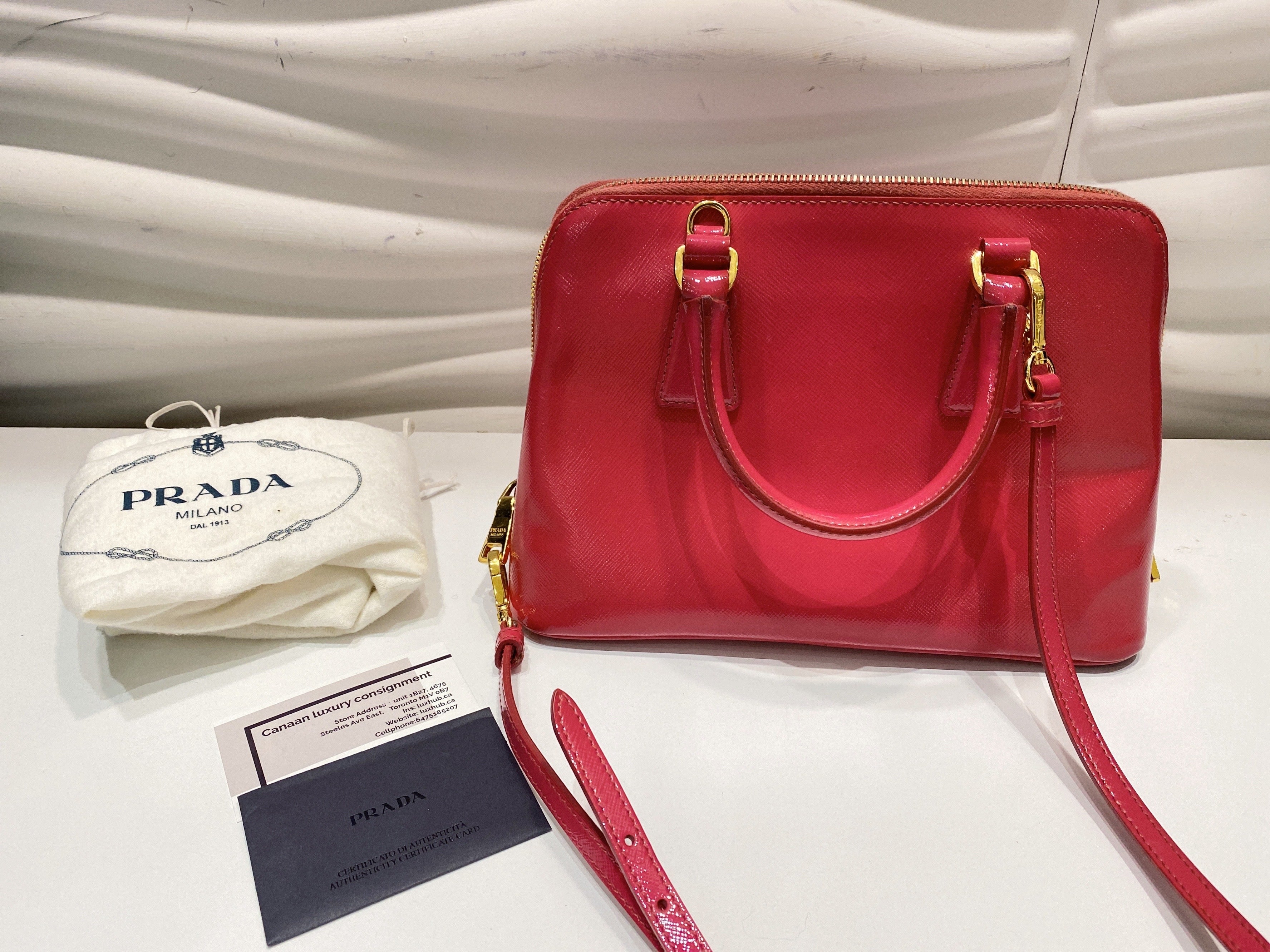 PRADA Saffiano Lux Small Promenade Tote. – luxhub.ca