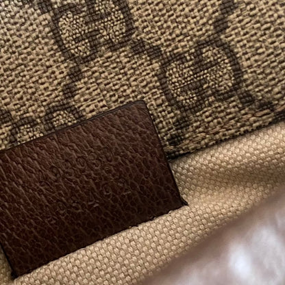 GUCCI GG Supreme Monogram Neo Vintage Web Belt Bag Brown - luxhub.ca