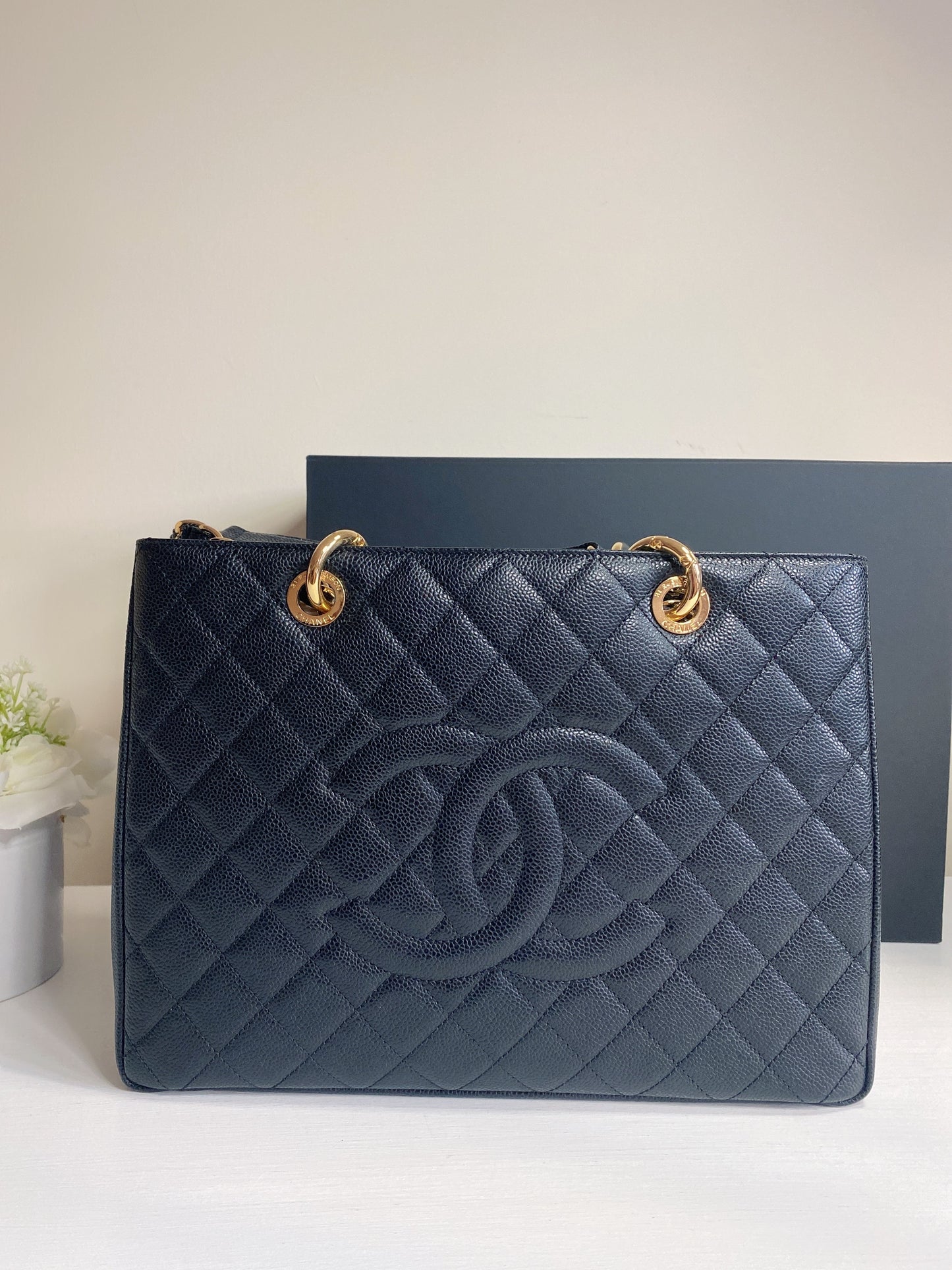 Chanel Caviar Quilted Grand Shopping Tote GST Black - luxhub.ca