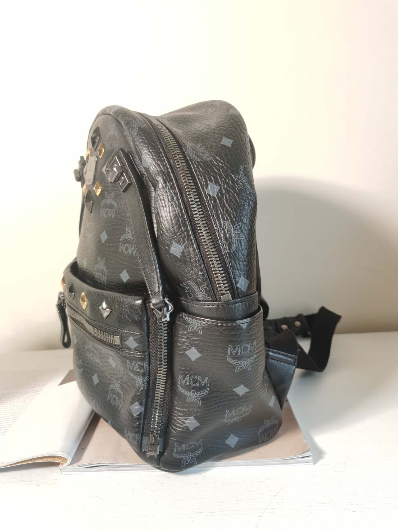 MCM Small Backpack one size Black bag